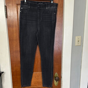 Liverpool Black High-Waisted Skinny Jeans Stretch